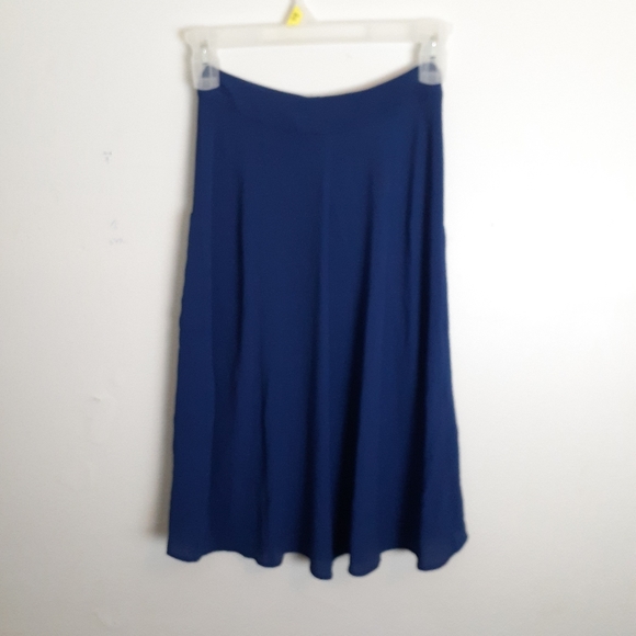 Highline Collective Midi Skirt Button Front Pockets A-Line Sz XS POCKETS Crepe - Picture 2 of 5
